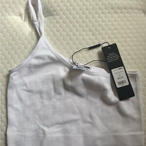 Fashion Nova White Ribbed Camisole
